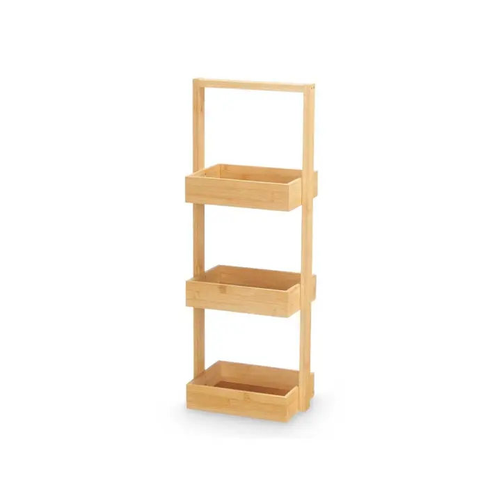 Estanteria triple bambu asa / Estanteria baño - 1