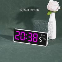 Reloj De Alarma Digital Con Control De Voz LED Temporal Modo Noche USB Always on Snooze 2 Alarma 12/24H DST Reloj De Mesa Moderno - details 14