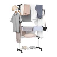 X-Tendedero de Ropa Vertical Plegable con Ruedas, Tendedero de 4 Niveles de Metal, Ideal para Interiores y Exteriores, Ahorra Espacio, Perchero de Ropa Portátil para Hogar, Balcón o Lavadero - details 2