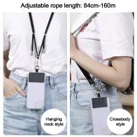 Lanyard Universal Para Teléfono Móvil Ajustable Correa De Hombro Cruzado Con Patch Para Colgar Celular Material De Poliéster Y Metal Tamaño Ajustable Longitud De Cuerda 84cm-160cm - details 2