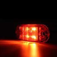 Lámparas De Indicador De Lateral 4 LED 12V-24V Ovaladas Para Camiones Autobuses Y Caravanas Luz De Claridad Para Freno Delantero Y Trasero Accesorio De Vehículo - details 12