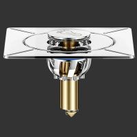 Desagüe De Piso De Ducha Cuadrado Tapa Pop up Para Baño Y Fregadero Diseño De Pedal Cepillo Para Capturar Pelos Para El Hogar - details 1