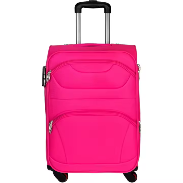 COSHANO COSHANO Maleta de Tela Trolley Equipaje de Mano Cabina 4 Ruedas 360º Giratorias aceptada por Todas Las aerolineas (Rosa) - 1