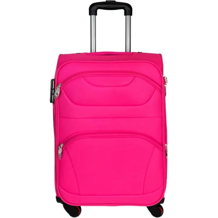 COSHANO COSHANO Maleta de Tela Trolley Equipaje de Mano Cabina 4 Ruedas 360º Giratorias aceptada por Todas Las aerolineas (Rosa) - 1