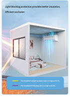 Cortinas Térmicas De Invierno a Prueba De Viento Y Aisladas Ventanas Con Protección Contra El Frío Y El Ruido Cubierta Para Ventanas De Escritorio - details 5