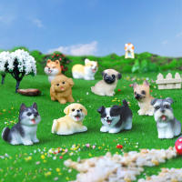 Figura De Resina Miniatura Para Jardín De Bonsái Decoración Pequeña Perro Muy Pequeño Para Microlandscape Y Jardines De Fadas - details 0