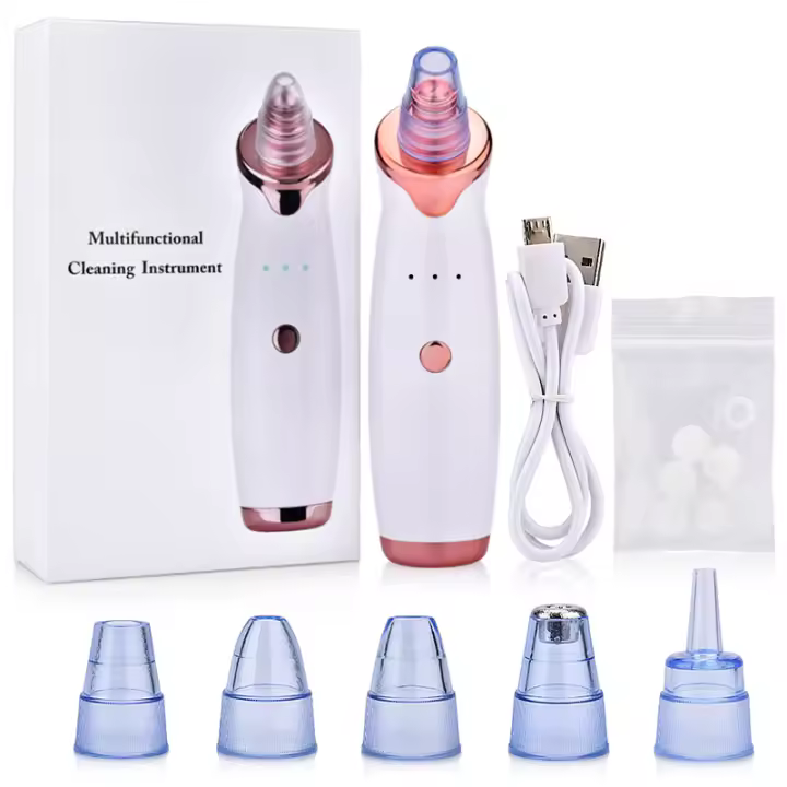 Limpiador De Poros Con Remover De Quistes Y Acné USB Recargable Herramienta De Cuidado De Piel Con Dermaabrasión Diamante Para Nariz - 1