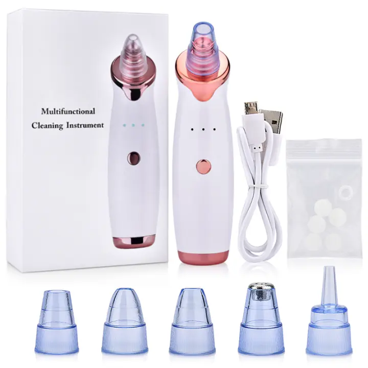 Limpiador De Poros Con Remover De Quistes Y Acné USB Recargable Herramienta De Cuidado De Piel Con Dermaabrasión Diamante Para Nariz - 1