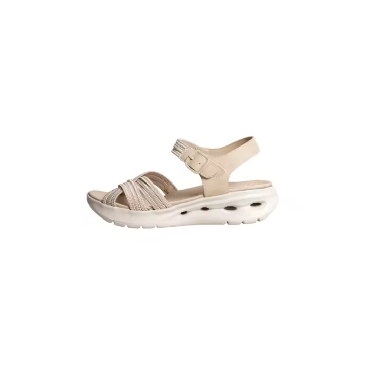 Amarpies ABZ28656 Sandalias De Cuña Mujer Beige - 1