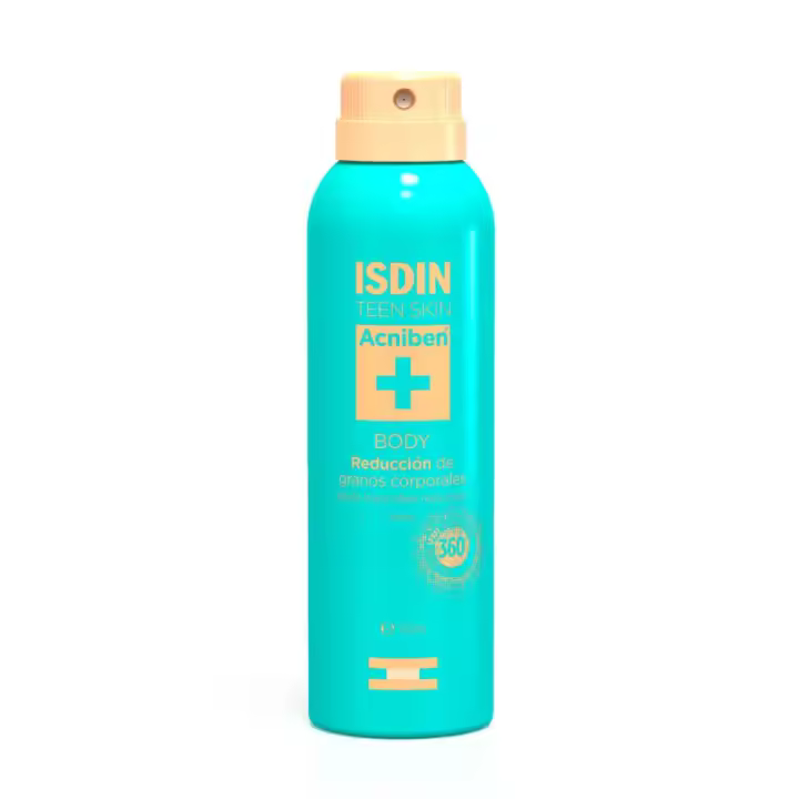Isdin Acniben Spray Corporal Granos Espalda 150 ml - Mejora y Reduce Rápidamente los Granos de Espalda, Hombros y Pecho - 1