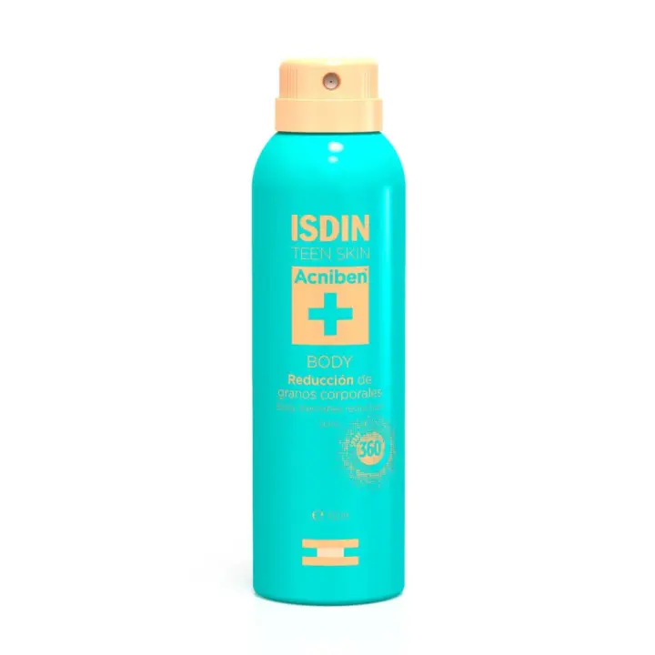 Isdin Acniben Spray Corporal Granos Espalda 150 ml - Mejora y Reduce Rápidamente los Granos de Espalda, Hombros y Pecho - 1
