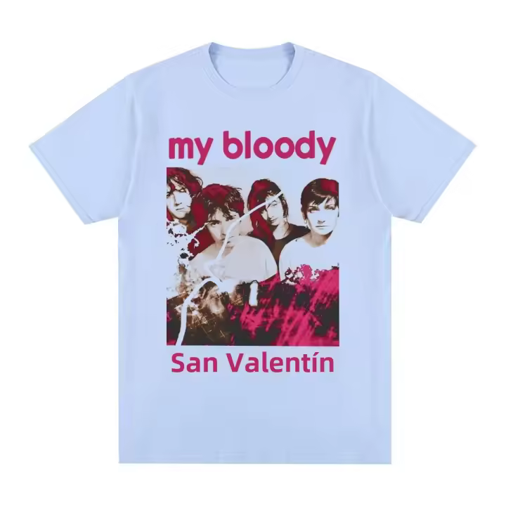 My Bloody Valentine Vintage T-shirt De Algodón Para Hombres Y Mujeres Camiseta De Shoegaze Casual Estampado Lento Dive - 1