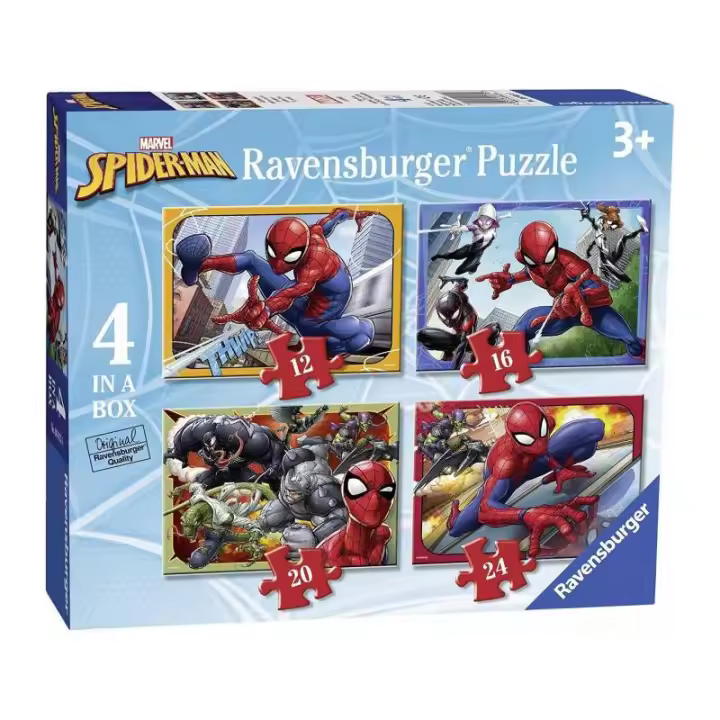SPIDERMAN PUZZLES 4 PROGRESIVOS DE RAVENSBURGER - 1