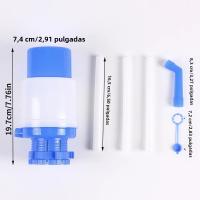 Bomba Manual Para Botella De Agua Con Tubo Y Tapa Cortos Adicionales Apta Para Mayoría De Botellas De 5 Galones Plástico - details 1