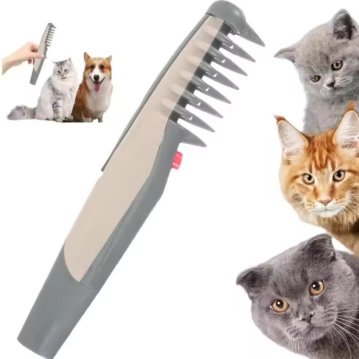 Peine eléctrico Mataway para perros: herramienta profesional de aseo para mascotas, ideal también para gatos. Glosrity Mataway E-Comb Lifweb (1 unidad). - 1