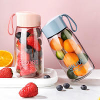 Botella De Agua Deportiva Transparente 380ml Plástico Para Estudiantes Y Adultos Botella Portátil Para Exteriores Y Deportes - details 5