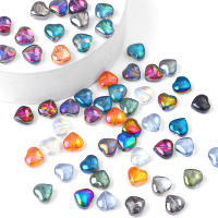 20pcs Perlas De Cristal De Pera Corazón Con Agujero Horizontal Para Manualidades Joyería Accesorios De Bricolaje Hechas a Mano Pendientes - details 1