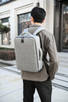 Mochila De Negocios Para Hombre 16 Pulgadas Con USB Y Carga Portátil Ligera Para Viajes Y Movilidad Cierre De Cremallera Material Oxford Y Nylon - details 1
