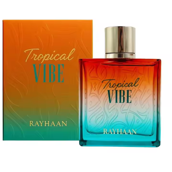 Rayhaan Tropical Vibe 100 ml – perfume árabe frutal-tropical, mango y piña, verano elegante - 1