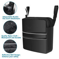 Bolsa De Rueda Grande Con Correa Reflectante Segura Impermeable Para Almacenamiento De Silla De Ruedas Y Auxiliar De Andar - details 6