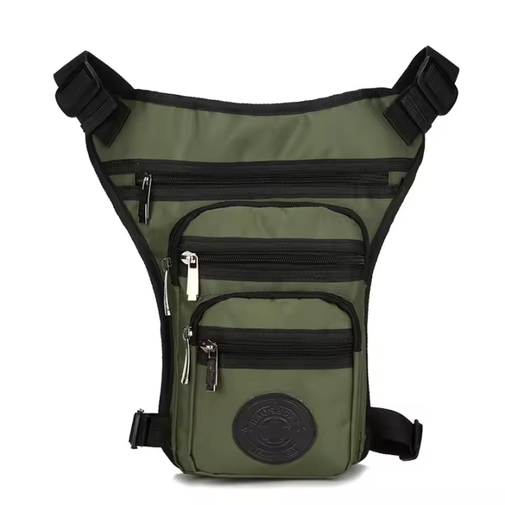 Riñonera de Nailon multición para hombre, Bolso para la faja y la cadera, cinturón para la pierna, viaje, Escalada, Biker - 1