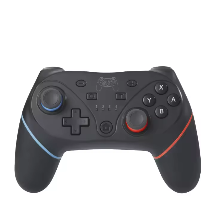 DAM Mando inalámbrico con sujeción portable móvil. Conexión bluetooth. Compatible con Switch, Android, iOS y PC. 15x3x10 Cm. Color: Negro - 1