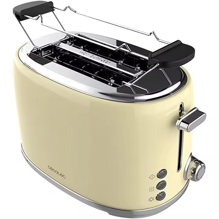 Cecotec Tostador vertical Tostador Vertical Toast&Taste 1000 Retro Double Beige - 1