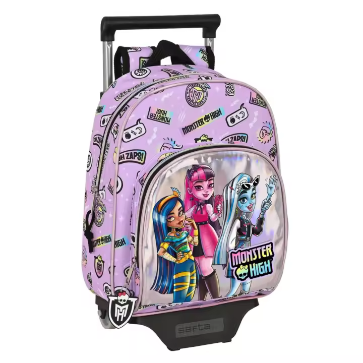 Mochila con Carro Monster High "Best Boos" 28X34X10Cm (Safta 622340020) - 1