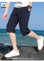 Nuevos Shorts Capris Para Hombre 2024 Thin Ice Silk Pantalones Rectos Y Holgados Para El Verano Estilo Casual - details 10