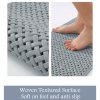Alfombra De Baño Antideslizante Con Ventosa Y Agujero Para Drenaje Suave Lavable En Máquina Adecuada Para Niños - details 5