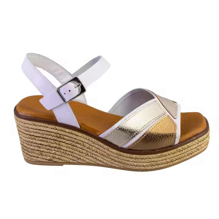 JORDANA 4511-GIRASOL Sandalias de mujer blanco PIEL 525 - 1