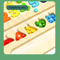 Juego De Puzzle Magnético De Colores Y Números Tablero De Laberinto De Madera Para Niños Montessori Desarrollo De Habilidades Motoras Finas - details 8