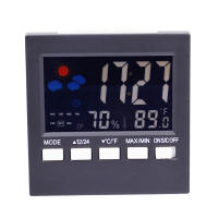 Estación Meteorológica Multifuncional Con Reloj Termómetro Higrómetro Calendario Pantalla LCD Digital Medidor De Temperatura Y Humedad Para Interior - details 0