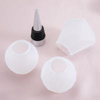 5pcs/Molde De Silicona Para Botella De Vino Tapa De Resina Forma Geométrica Esférica Espéculo Cristal Epoxy Herramientas De Casting - details 3