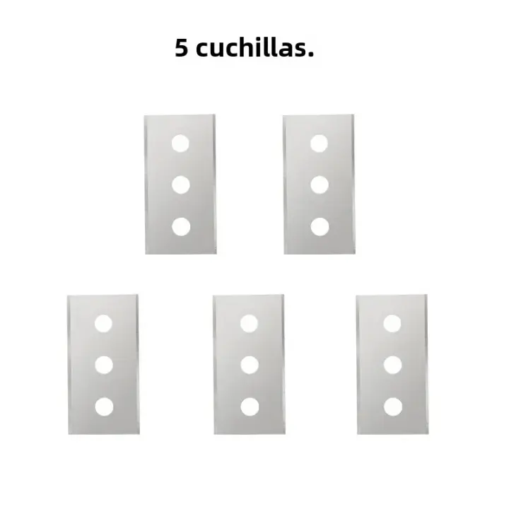 Juego De Cuchillas Multifuncional Para Limpieza De Vidrio Escáner De Pared Suelo Azulejos Cocina Estufa Herramienta Doméstica De Plástico Para Eliminar Manchas Y Suciedad - 1