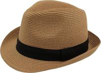 Kebedo Moda Sombrero de Paja Fedora Unisex para Hombre, Mujer Adulto 57-58 CM, Estilo Borsalino Trilby Panamá, Sombrero de ala Corta, Moda Verano Playa, Casual, Protección UV Marrón - details 0