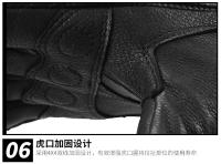 Guantes De Motocicleta Para Hombre Cuero Genuino Táctil Motocross Guantes De Carreras Negros Adecuados Para Todas Las Estaciones - details 43