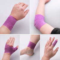Banda Elástica Autoadhesiva WorthWhile 5CMx450CM Para Soporte De Rodilla Y Codo Tela No Tejida Herramienta Deportiva Para Lesiones - details 5