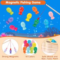 Juguetes de  Montessori 2 Años, Juego de Pesca,  Juquetes Educativos, Juquete Didacticos , Juegos Magnetico, Juguetes Niños 2 Años de Pescar Madera para Niños, Juegos Educativos Niños 2 Años, Juguetes Madera Bebe, Regalo Cumpleaños Niño 2 3 4 5 Años - details 2