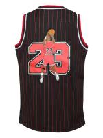 Camiseta De Baloncesto Sin Mangas Para Hombres Clásica Con Bordado De Rayas Estilo Chicago#23 Transpirable Y Moderna Para Entrenamiento Y Competencia - details 3