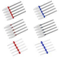 Juego De 5 Piezas De Corte De Cerámica Para Manicura Y Pedicura Broca De Uñas Para Eliminar Gel Herramientas Para Máquina De Uñas Tamaño 3/32 Pulgadas - details 0