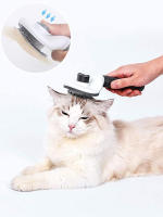 Peine Para Gatos Y Perros Elimina El Pelaje Flotante Y Cepilla Pelo De Mascotas Suministros Para Mascotas Acero Inoxidable - details 6