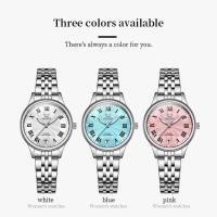 Reloj de Mujer Elegante OLEVS 5600 con Correa Acero Inoxidable, Estilo Clásico, Movimiento Cuarzo , Uso Diario, Res - details 3