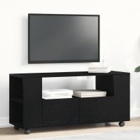 vidaXL Mueble TV ruedas madera ingeniería roble negro 102x34,5x43cm - details 0