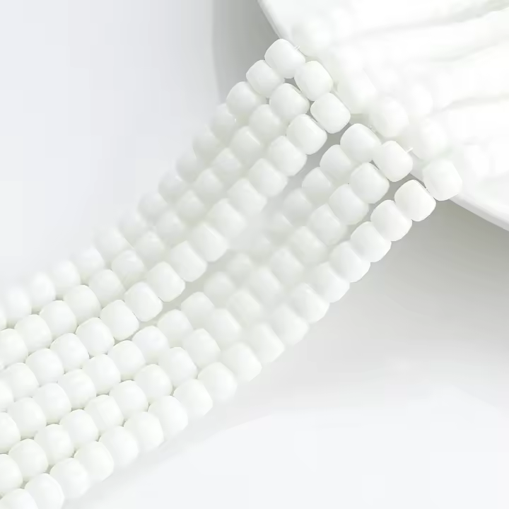 60Pcs Lote De Cuentas De Vidrio Cristal 6x8mm Cilíndricas Para Accesorios De Joyería DIY Colgantes Pulseras Suministros De Manualidades - 1