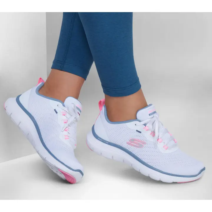 Calzado Sportswear marca Skechers modelo 150201-Gymt para mujer en color grey mesh/blue & pink trim - 1