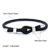 Pulsera Roja De Protección Para Hombres Cuerda Ajustable De Acero Inoxidable No Desvanecida Cadena De Pulsera De Moda - details 2