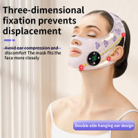 Cinta De Levantamiento Facial EMS Para Relajación Y Adelgazamiento USB Recargable Reducción Del Doble Mentón Elevador De Las Checas Máscara Facial Para Unificación Del Rostro - details 6