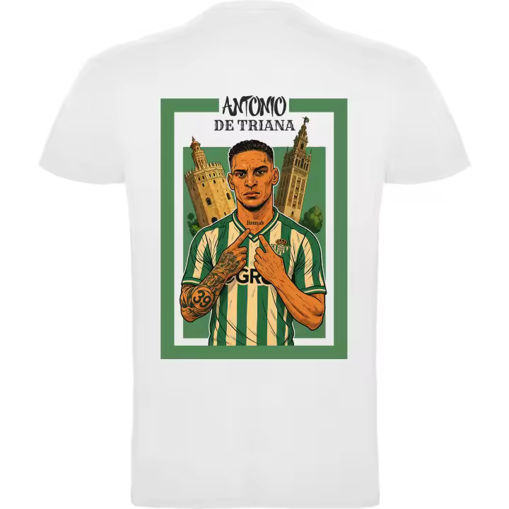 Camiseta Urban | Iluminado - Antonio de Triana | Camiseta Unisex para aficionados verdiblancos - 1