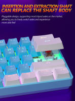 Teclado Mecánico MUCAI 61 Teclas RGB Para E-sports Intercambiable Y Portable Ideal Para Oficina Y Juegos Con Switches Rojos - details 5